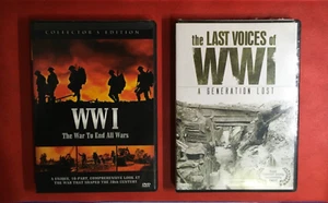 WW I, Two Documentaries. Five DVD’s Total,  11+ hours.   The Last Voices. - Picture 1 of 10
