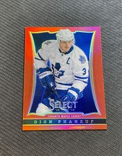 2013-14 PANINI SELECT DION PHANEUF BLACK FRIDAY RED PRIZMS LAST PRINT #ed 35/35