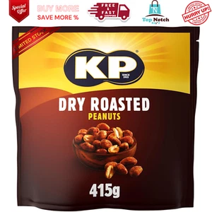 KP Dry Roasted Peanuts Share Size, 415g Free and Fast Shipping UK - Picture 1 of 24