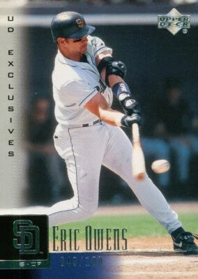 2001 Upper Deck Exclusives Silver Eric Owens 228 Padres 049/100 - Image 1 of 2