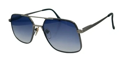 Vintage AO Safety Gray Pilot Sunglasses USA W NEW LENSES - Image 1 of 4