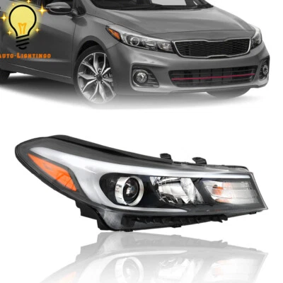 Headlight Passenger Side For Kia Forte Forte5 2017 2018 Halogen Headlamp W/O LED - Imagem 1 de 4