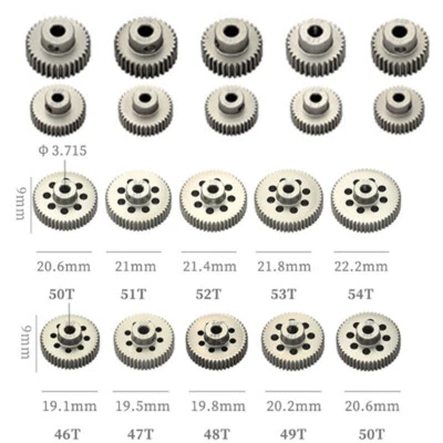 Metal Pinion Motor Gear Upgrade for 1/10 RC model car 3.175mm shaft  Brush Motor - Image 1 of 4