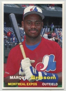 1990 SCD Baseball Card Price Guide '57 Topps #53 Marquis Grissom Montreal Expos - Picture 1 of 2