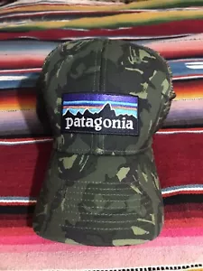 Patagonia Vintage Trucker Hat Camo Camouflage Excellent Rare - Picture 1 of 3