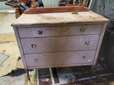 vintage metal dresser Cover