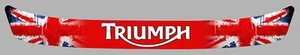 Sticker visière casque intégral MOTO 290mm x 35mm vinyle laminé - Imagen 1 de 1