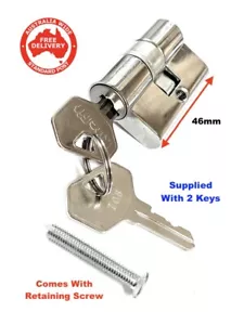 Screen Door Lock Cylinder Suits Whitco,Doric,Austral - With 2 Keys -Free Postage - Picture 1 of 4