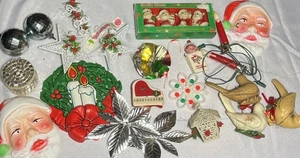 Adorno discoteca vintage de plástico navideño decoración 20 piezas. Velas Holly Berry Stars - Imagen 1 de 24