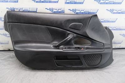2004 HONDA S2000 AP2 F22C OEM BLACK LEATHER LH DRIVER DOOR PANEL #3400 - Image 1 of 4