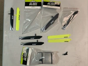 Blade 130x Helicopter Parts Lot, blades, skids and blade holder new/some used!!! - Picture 1 of 1