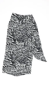 Topshop Women's Black Petite Cover Up, Size 6 Animal Print - Picture 1 of 12