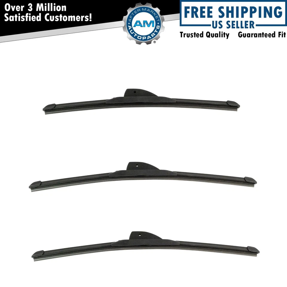Trico Tech Windshield Wiper Blade Front & Rear 3pc Set - Image 1 of 3