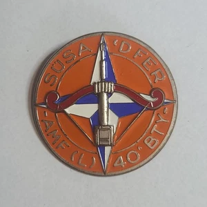 SUSA ' DFER AMR (L) 40 BTY Medal Badge Military Group Susa Enamelled - Picture 1 of 4