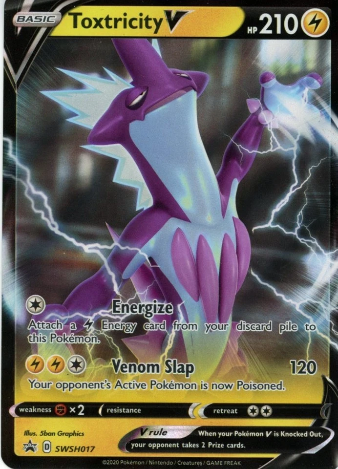 Toxtricity V SWSH017 SWSH: Sword & Shield Promo Cards Holo - Image 1 of 1