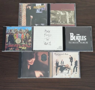 Lot of 7 Rock CDs: Beatles, Pink Floyd, Fleetwood Mac, U2, Seger, and Raitt - Image 1 of 4
