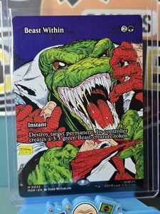 Beast Within (Borderless) - M 0033 - Marvel's Spider-Man Magic The Gathering - Imagen 1 de 2
