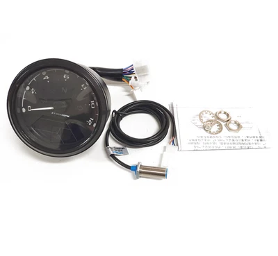 EE. UU. LCD Indicador Digital Tacómetro Medidor de Combustible Motocicleta Velocímetro Odómetro  Foto 1 de 4