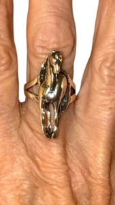 Horse Ring 925 Sterling Silver 3-D View, 7-8g, Detailed, Size 8-3/4 Southwestern - Picture 1 of 17