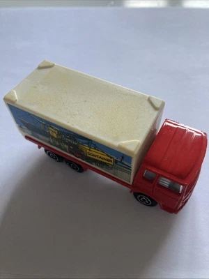 MAJORETTE ECH 1/100 #214 SAVIEM CONTAINER TRUCK RED, See Pics - Image 1 of 4