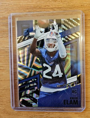 Kaiir Elam Rookie Card Razzle Dazzle CASE HIT Elite Football 2022 Buffalo Bills - Image 1 of 2