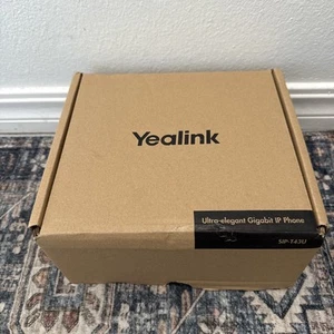 Yealink SIP-T43U IP Phone Black 3.7" Display USB 2.0 Dual-Port Gigabit Ethernet - Afbeelding 1 van 6