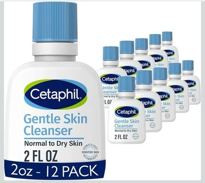 Limpiador facial diario Cetaphil paquete de 12 fl oz para piel normal a seca. Foto 1 de 4