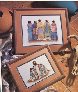 Vtg Rare Color Charts THE WATCHERS Cross St 1990 Pattern - Picture 1 of 3