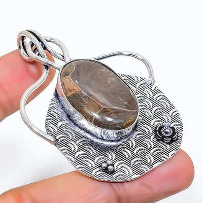 Ciondolo In Argento Sterling 925 Fatti A Mano In Gemma Corallo 2.40 - Immagine 1 di 4