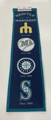 Seattle Mariners MLB Winning Streak Embroidered Heritage Banner! - Image 1 of 4