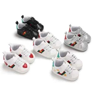 Baby Shoes Unisex Boy Girl Soft Sole Size 0-18 Months Crib Prewalker Trainers - Picture 1 of 28
