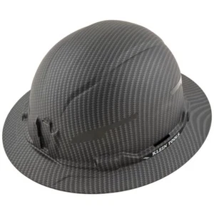 Klein Tools 60345 Hard Hat Premium KARBN™ Pattern Non-Vented Full Brim Class E - Picture 1 of 10