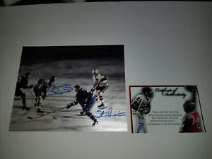 STAN MIKITA Bobby Hull Autographed SIGNED 8x10 photo Chicago Blackhawks 1 - Picture 1 of 1