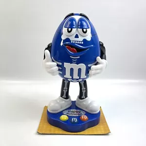 M&M Character Blue Skeleton Candy Figure Happy Halloween Candy Dispenser 2012 - Picture 1 of 15