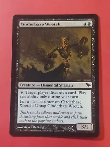 2008 Magic The Gathering Shadowmoor Foil #60 Cinderhaze Wretch, C, Blk, NF, cd2 - Picture 1 of 3