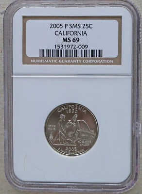 2005p SMS California quarter MS69 by NGC - Image 1 of 3