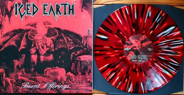 ICED EARTH – Burnt Offerings, 2 x RED SPLATTER Vinyl, Gatefold Reissue LP 2022 - Image 1 of 1