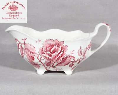Johnson Brothers Inglés Chippendale Gravy 3 1/2" Alto 7 3/4" Largo Foto 1 de 4