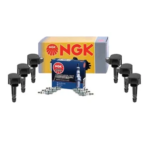 NGK 6 Ignition Coils and 6 Iridium IX Spark Plugs Kit For Acura Honda V6 - Picture 1 of 1
