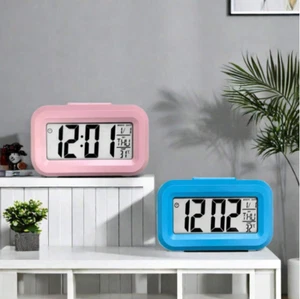 Mini Smart LED Digital Clock with Temp, Calendar, Timer – Perfect Home & Gift - Picture 1 of 14