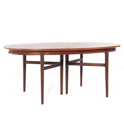 Mesa de comedor expansible danesa de teca con 2 hojas Arne Vodder para Sibast MCM Foto 1 de 4