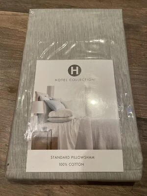 Almohada estándar teñida con hilo Hotel Collection gris falso Foto 1 de 2