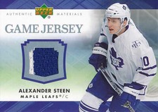 2007-08 Upper Deck GAME JERSEY #AS ALEXANDER STEEN - Toronto Maple Leafs