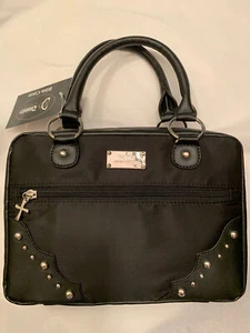 Divinity Bible Cover black/metal Purse-like Bible Carrier. Large - Imagen 1 de 9