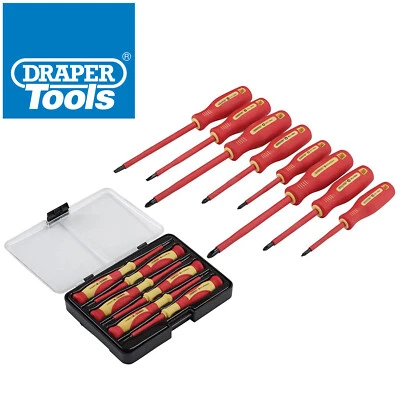 Fully Insulated and Precision Screwdrivers 14pc Set VDE Approved Draper 28028 - Image 1 of 4