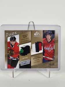 2008-09 SP Game Used Edition Duos Gold Patch Patrick Kane  Nicklas Backstrom /25