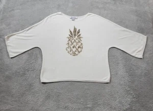Tommy Bahama Pullover Pulli Damen 2XS weiß Paulina Ananas Kaschmirmischung - Bild 1 von 10