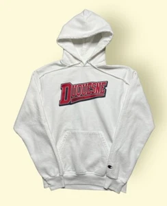 Duquesne Dukes Champion Hoodie Sweatshirt Herren Medium Weiß - Bild 1 von 5