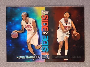 2000 Topps Team USA Side by Side Refractor Kevin Garnett Chamique Holdsclaw #SS3 - Picture 1 of 2