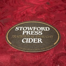 BREWERIANA - STOWFORD PRESS DRAUGHT CIDER - THE ART OF THE APPLE - BEER MAT T29